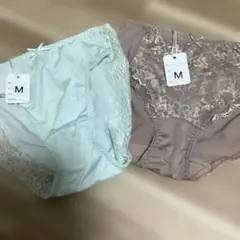レース付きショーツ2枚セット Mサイズ