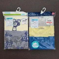 新品未開封★西松屋★半袖シャツ インナー 90サイズ 無地 ミッキーマウス 肌着