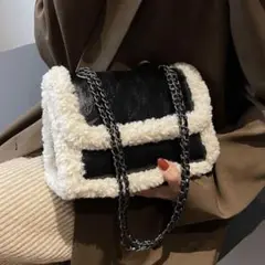 SHEIN ショルダーバッグ ブラック ボア