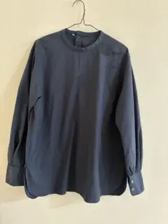 無印良品/長袖シャツ バックボタン付き