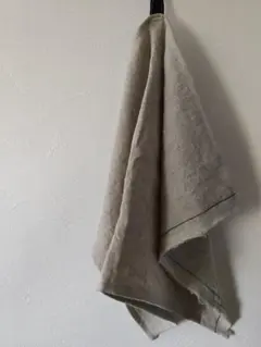 リネン100% キッチンクロス リネンクロス 青ライン