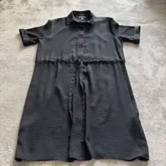 NEW LOOK ブラック 半袖 シャツワンピース