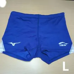 Mizuno 競泳水着 Lサイズ 青 I.S.S.