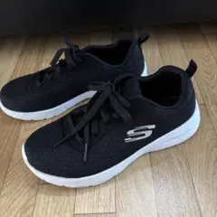 SKECHERS スケッチャーズ スニーカー ブラック ホワイト23cm