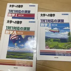1対1対応の演習/数学Ⅰ 数学A 数学II 3冊セット