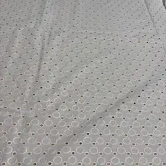 白レース生地　綿100%