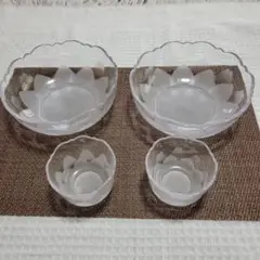 SOGAガラス花びらデザイン食器セット