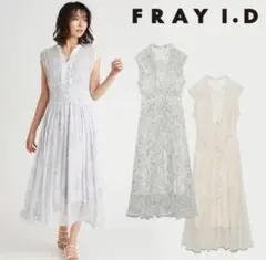 FRAY I.D ラインアートシフォンワンピース 0