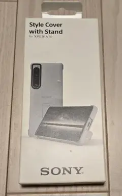 【新品同様】SONY Xperia 1Ⅳ スタイルカバー スタンド付　グレー