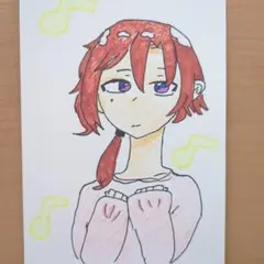 オリジナルイラスト　手描き