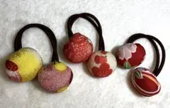 3点　ぼんぼんヘアゴム