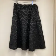 アンミカANELAリュクス黒膝丈スカート