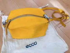 ECCO イエロー レザー ショルダーバッグ