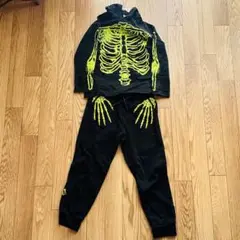 ZARAキッズ　ハロウィン　仮装　コスプレ　男の子　スケルトン　スカル　120