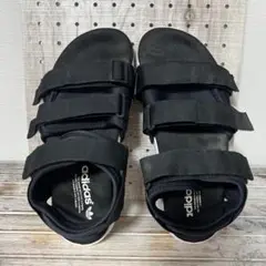 キ*ン様 落札後入金無しのadidas アディレッダ　ブラック スポーツサンダル