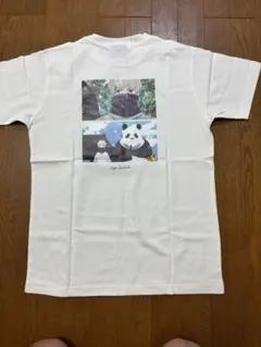 呪術廻戦 綿100％ 半袖 Tシャツ 転写アニメプリント ロゴ刺繍 サイズM