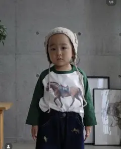 しまむら　AI ARAI 馬Tシャツ90