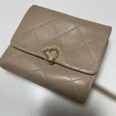 LANVIN en Bleu キルティング三つ折り財布 ベージュ