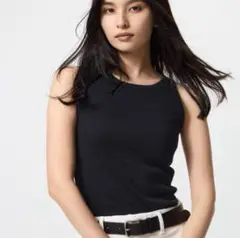 UNIQLO アメリカンスリーブブラタンクトップ 黒S