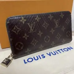 ルイヴィトン モノグラム パイソン ジッピーウォレット N80148
