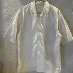 美品 UNIQLO +J オープンカラーシャツ S オフホワイト