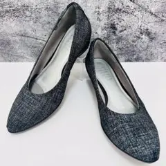 美品！fitfit フィットフィット パンプニーカー ツイード 外反母趾