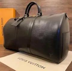 カデナ付 ルイヴィトン キーポル50 エピ ノワール ボストンバッグ ビジネス