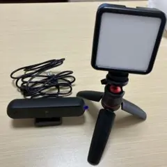 webカメラ・スタンド・ライトセット