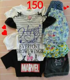 【150cm★まとめ売り★8点】 最終処分価格♡かわいい トップス＆ハーフパンツ