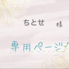 【専用ページ】他の方ご購入をお控えください