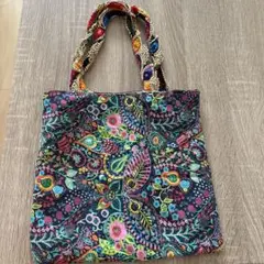 ハンドメイド バッグ 花柄トートバッグ エコバッグ 柄 お弁当袋