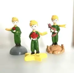 【新品】人気　星の王子様　置物3体セット　台座付き