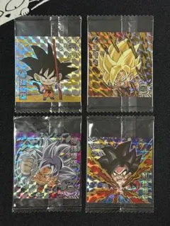 ドラゴンボールウエハースシール　孫悟空GR 超1-21 22 23 24未開封品