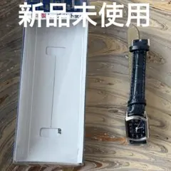 未使用 シチズン Q&Q 腕時計 防水 革ベルト QA69-305 ネイビー