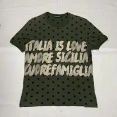D&G ドルガバ 水玉 グラフィック tシャツ archive ドメ y2k