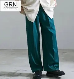 SILVER BULLET ダークグリーン ワイドパンツ スラックス
