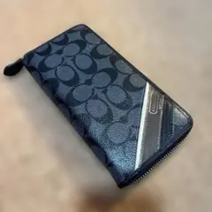 COACH ブラックレザー 長財布