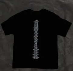 脊髄　背骨　Tシャツ　ブラック
