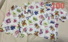 NANAコラボ　スティッチ　半袖　パジャマ　100