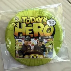 TODAY'S HERO8月10日缶バッチ佐藤輝明選手・才木浩人投手