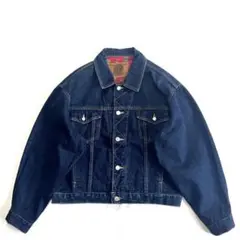 80s 90s デニムジャケット ブルー インディゴ 短丈 アメカジ ストリート