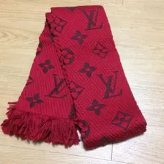 LOUIS VUITTON/マフラー/赤/エシャルプ ロゴマニア ルビーレッド