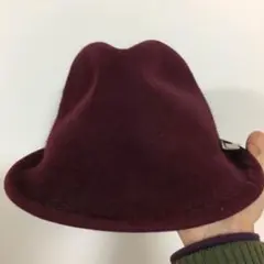 美品！ROD KEENANボルドーファーハット フリー ロッドキーナン