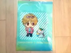 夏目友人帳　ニャンコ先生と夏遊び　カフェ　名取周一　A4クリアファイル
