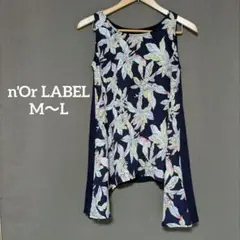 オシャレウォーカー ノアールレーベル 花柄タンクトップ チュニック M〜L
