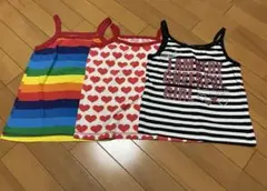 ノースリーブ・タンクトップ3点セット