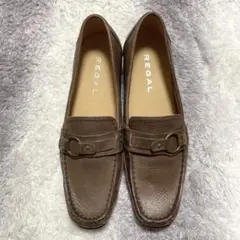 s68 REGAL ローファーパンプス ブラウン オシャレ 上品