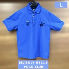 【BEV ERLYHI L LSPOLOCLUB】 メンズポロシャツ ブルー　Ｌ
