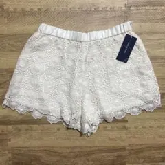 新品タグ付！　pour la femme アイボリー レース キュロット