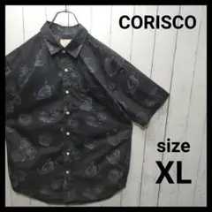 【CORISCO】 Dark Flower Shirt　E497